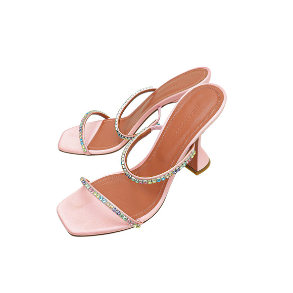Amina Muaddi 'Gilda' Sandals Size 35 - Picture 1 of 7